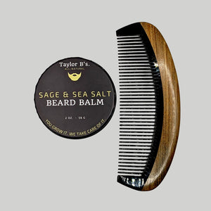 Beard Balm & Ox-Horn Comb Set